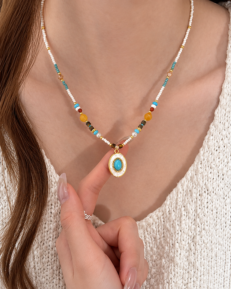 Solara Turquoise Pendant Necklace alternate view 2