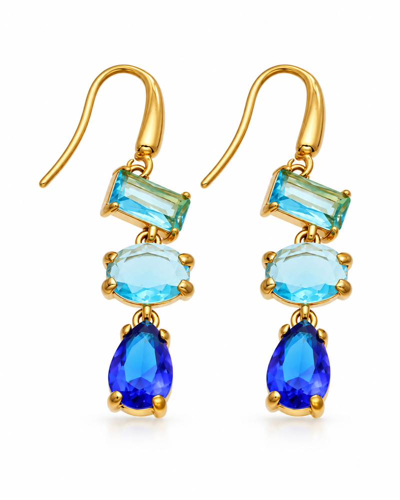 Celeste Trio Drop Earrings alternate view 4