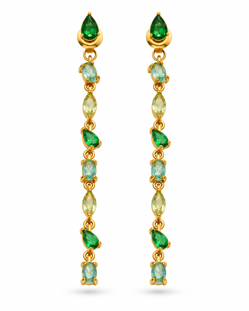 Aurora Gem Cascade Earrings alternate view 2