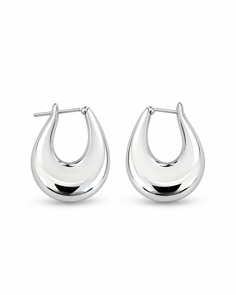 Elara Sculpted Teardrop Earrings
