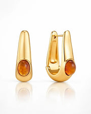 Amber Glow Drop Earrings