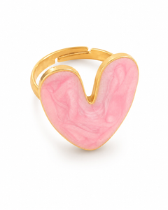 Amour Enamel Heart Ring