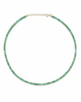 May Birthstone Emerald Beaded Necklace