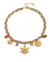 Aurea Wildleaf Charm Choker