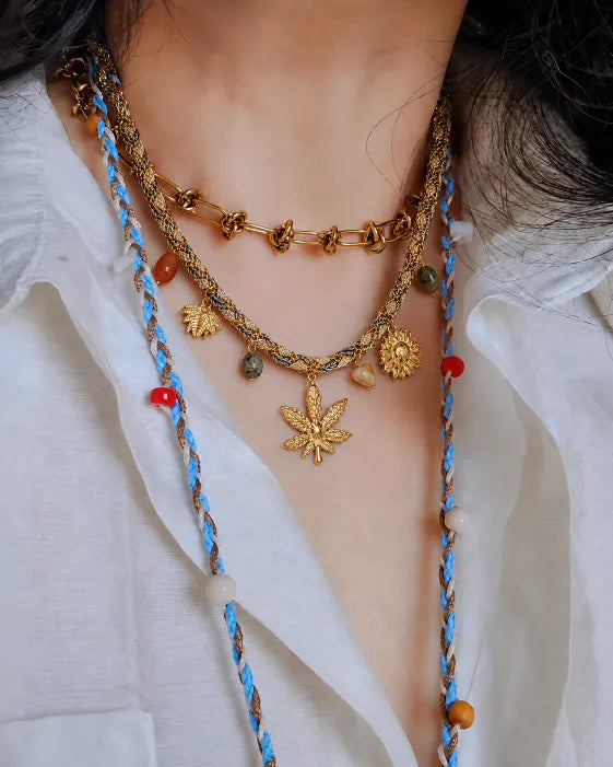 Aurea Wildleaf Charm Choker