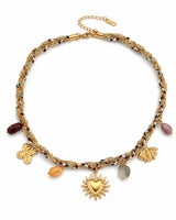 Soleil Sacred Heart Charm Choker