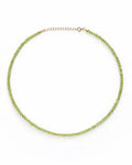 August Birthstone Peridot Beaded Necklace