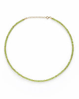 August Birthstone Peridot Beaded Necklace