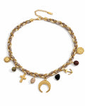 Nomara Crescent Charm Choker