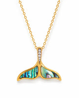 Nerina Gold Whale Tail Necklace