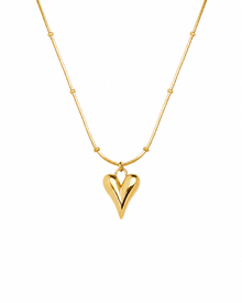 Amorette Sculpted Heart Pendant Necklace