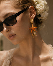 Amber Reef Starfish Drop Earrings