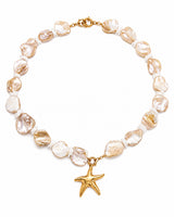 Seabloom Pearl Starfish Necklace
