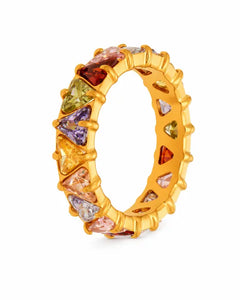 Aurora Prism Crystal Eternity Ring