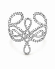 Fluid Forms Sculptural Openwork Ring Collection