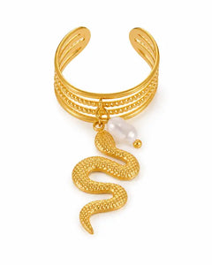 Nocturne Serpent Statement Ring Collection