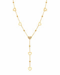 Amora Heart Cascade Zircon Necklace