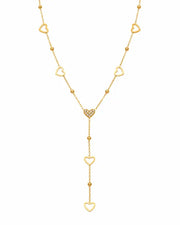 Amora Heart Cascade Zircon Necklace