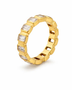 Aurelia Baguette Zircon Band Ring