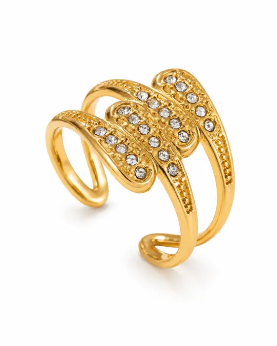Mariposa Pavé Butterfly Open Ring