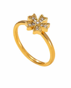 Aurette Pavé Blossom Ring