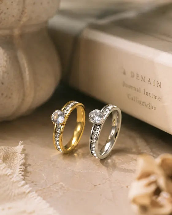 Elara Round Zircon Pave Ring
