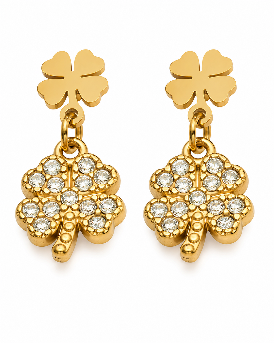 Lucky Bloom Zircon Earrings