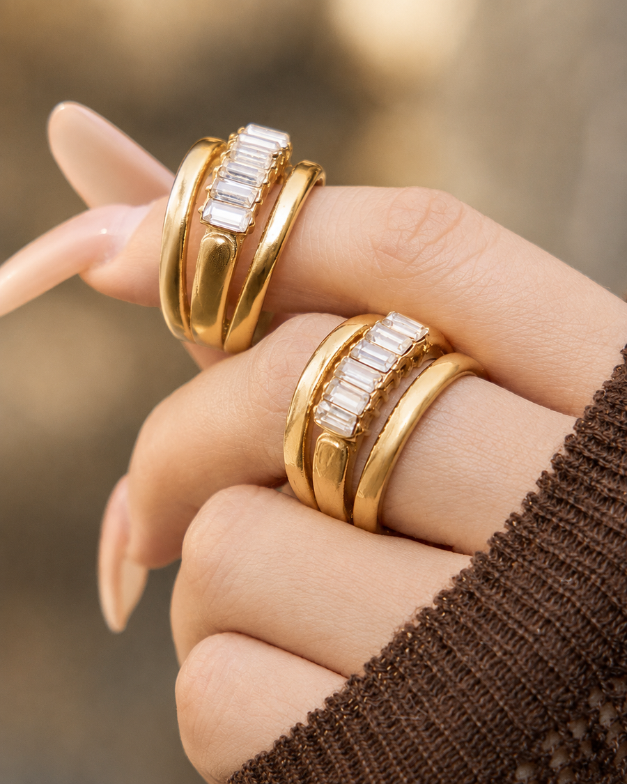 Aria Zircon Statement Rings