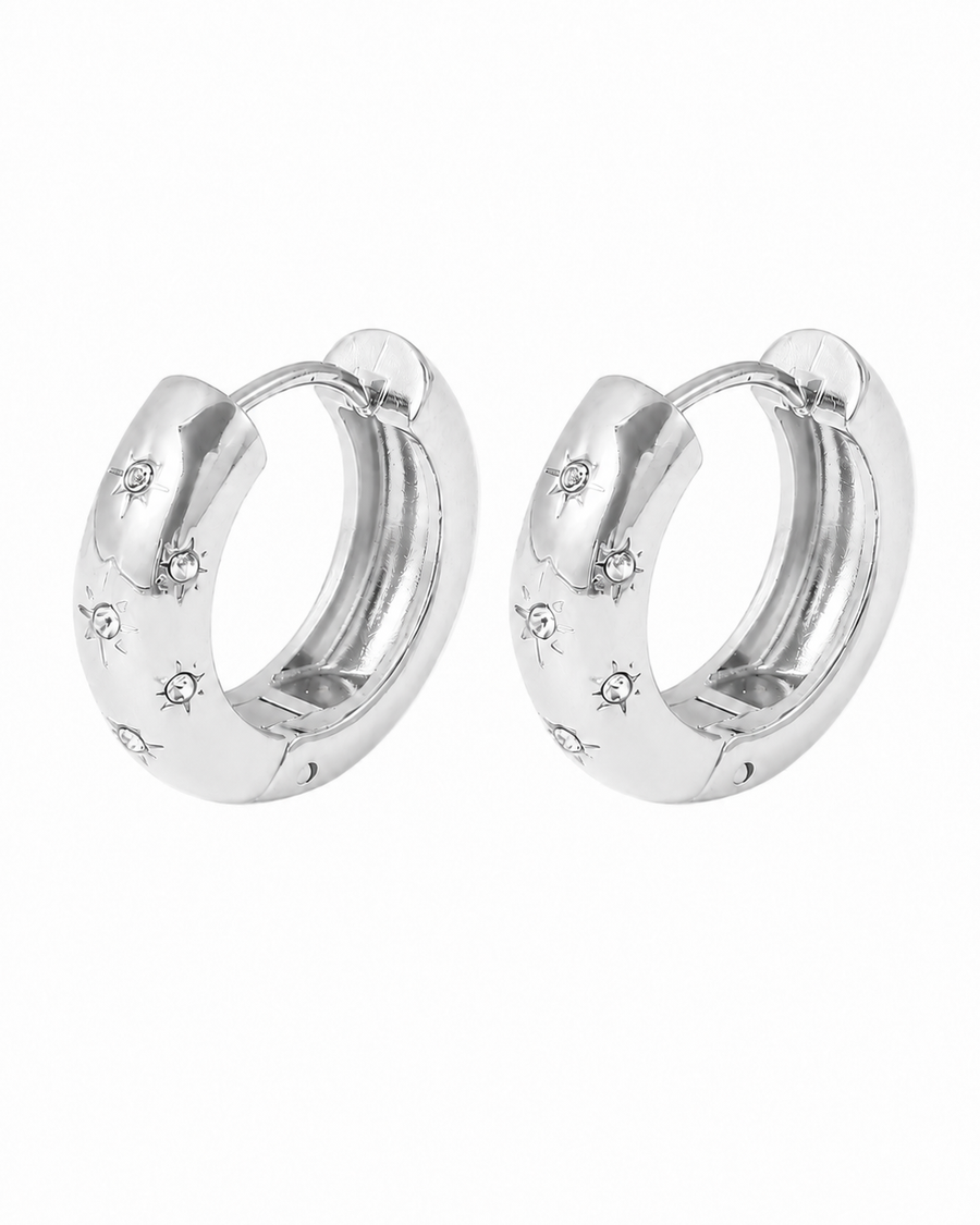 Starlit Huggie Earrings