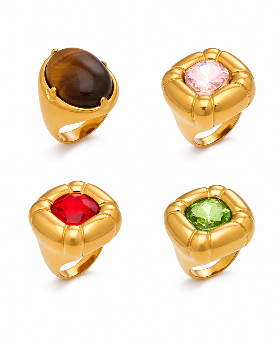 Aurelia Dome Stone Statement Ring