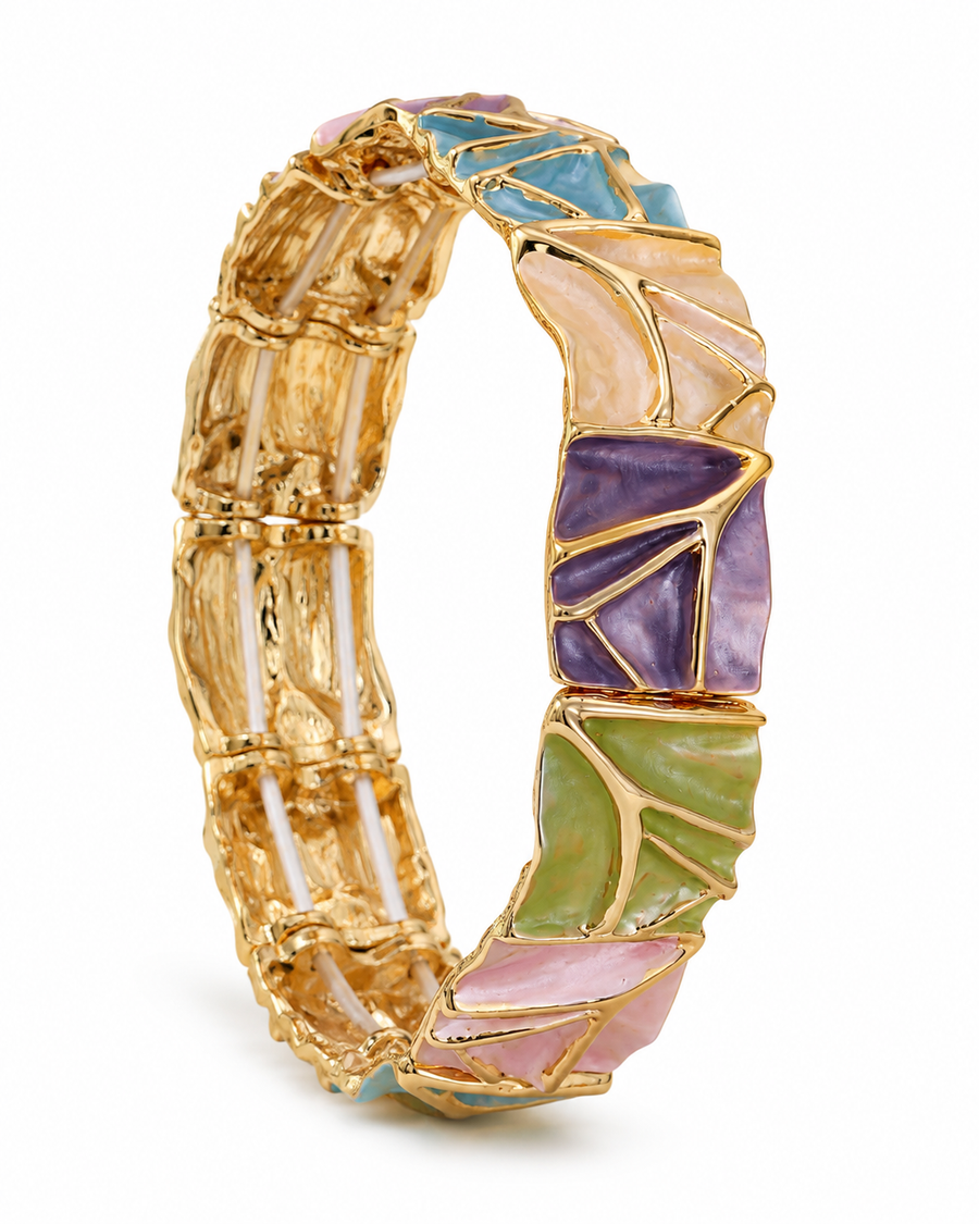 Geo Stripe Stretch Bracelet