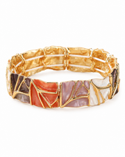 Geo Stripe Stretch Bracelet