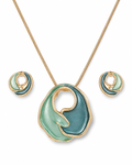 Peacock Enamel Set