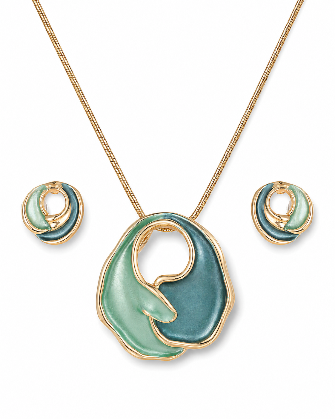 Peacock Enamel Set