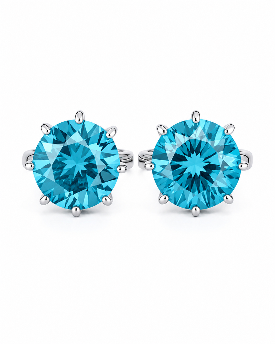 Azure Zircon Studs
