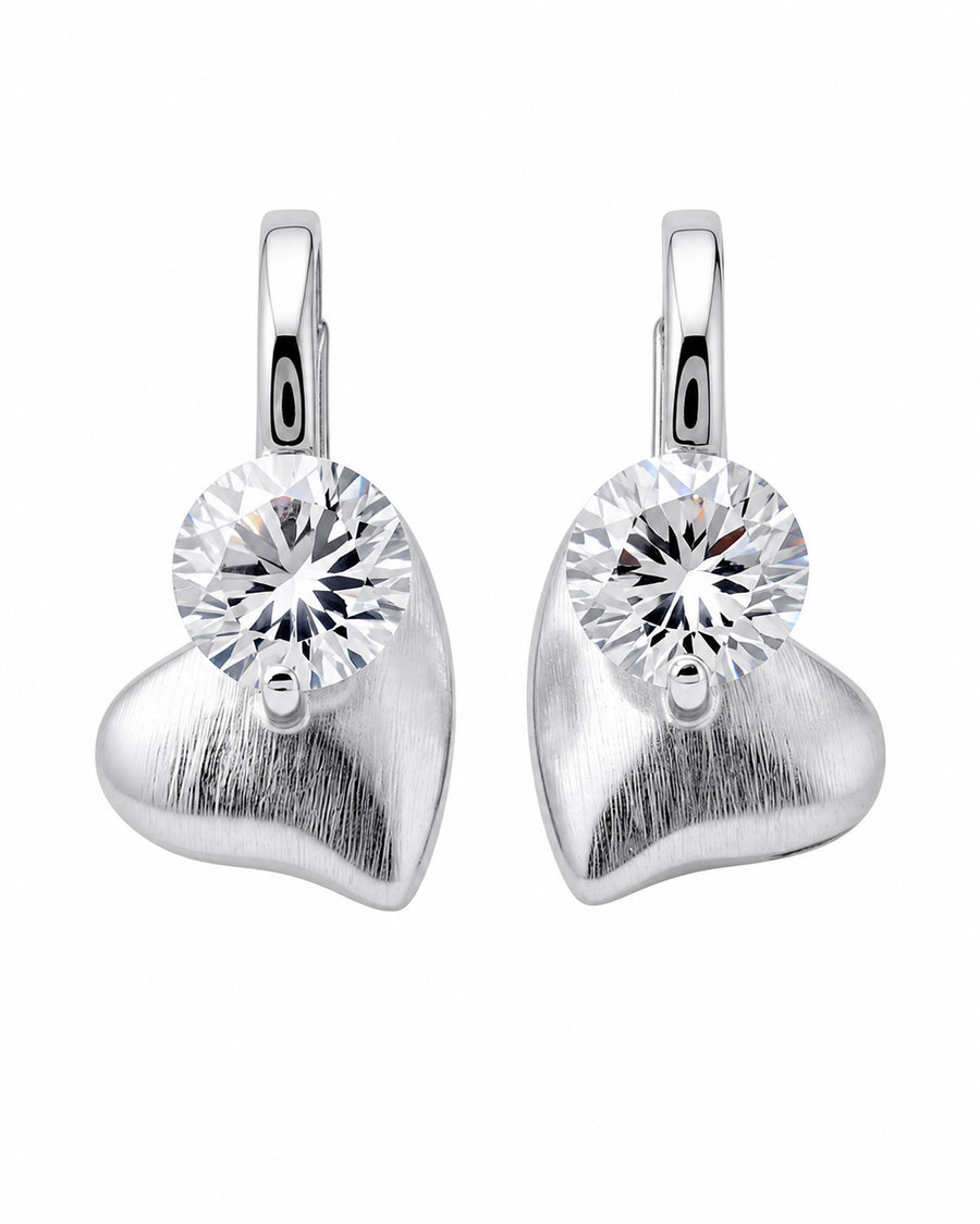 Selene Heart Drop Earrings