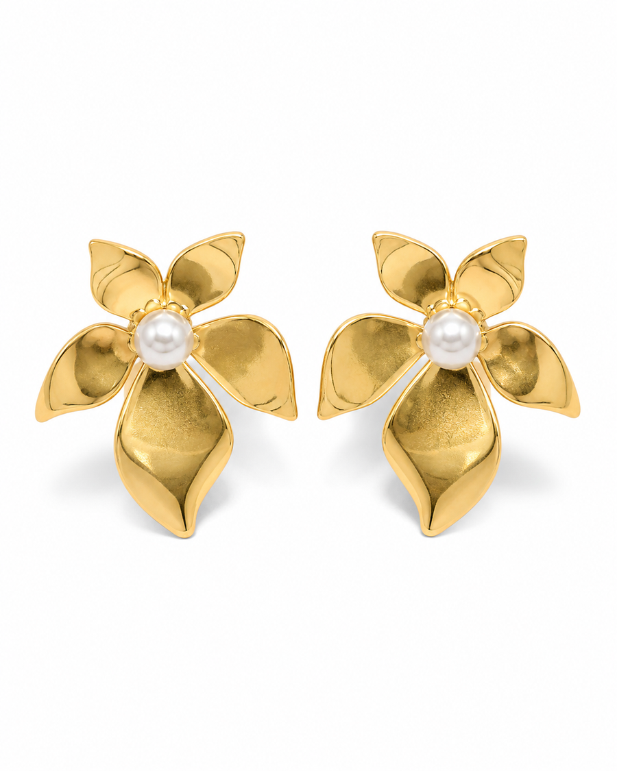 Fleur Sculptural Stud Earrings