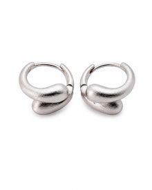 Sculpted Loop Huggie Hoops