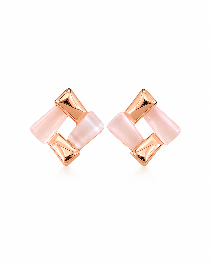 Blush Cat-Eye Jewelry Set