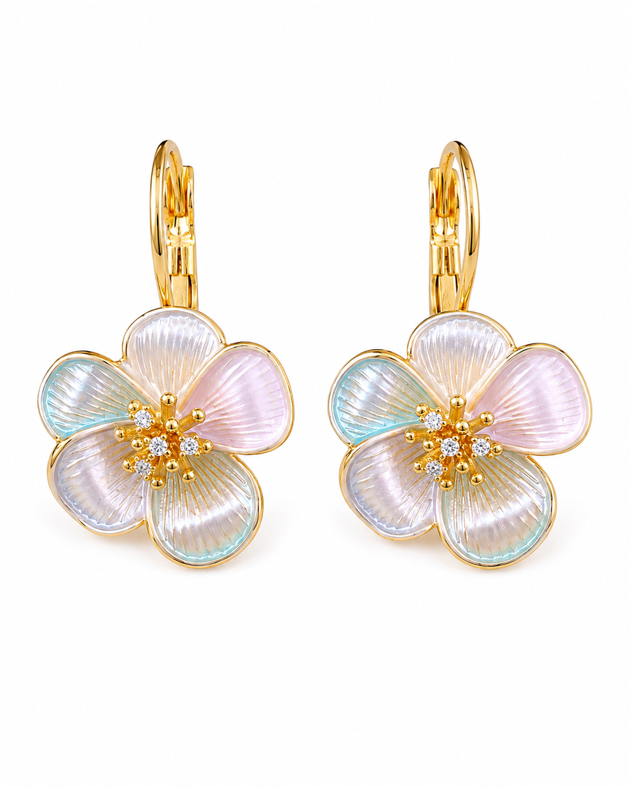 Opaline Bloom Drop Earrings
