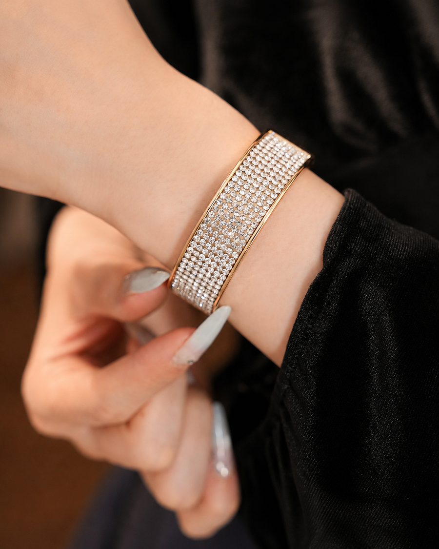 Crystal Pavé Cuff Bracelet
