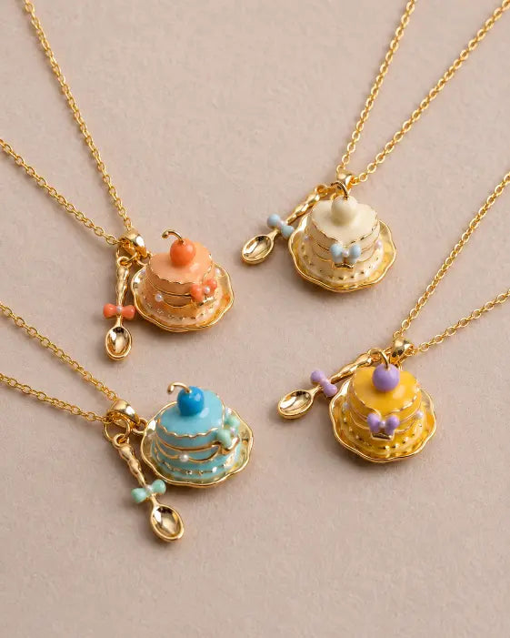 Pink Kitty Dessert Locket Necklace
