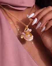 Pink Kitty Dessert Locket Necklace