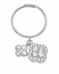 Celestia Crystal Charm Ring - Silver