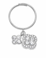 Celestia Crystal Charm Ring - Silver