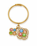 Lumi Bloom Rainbow Crystal Charm Ring