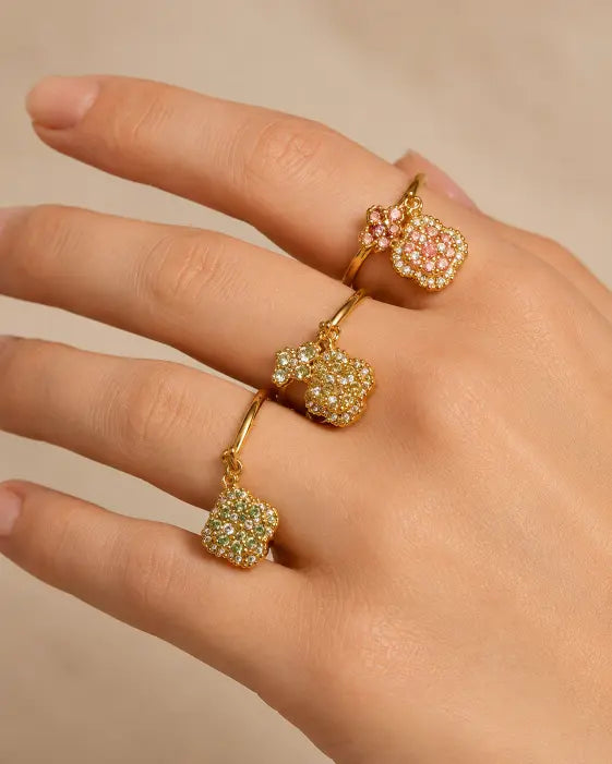 Aurelia Clover Garden Zircon Ring