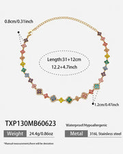 Lumi Bloom Crystal Clover Necklace