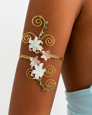 Crystal Stone Floral Arm Cuff Series