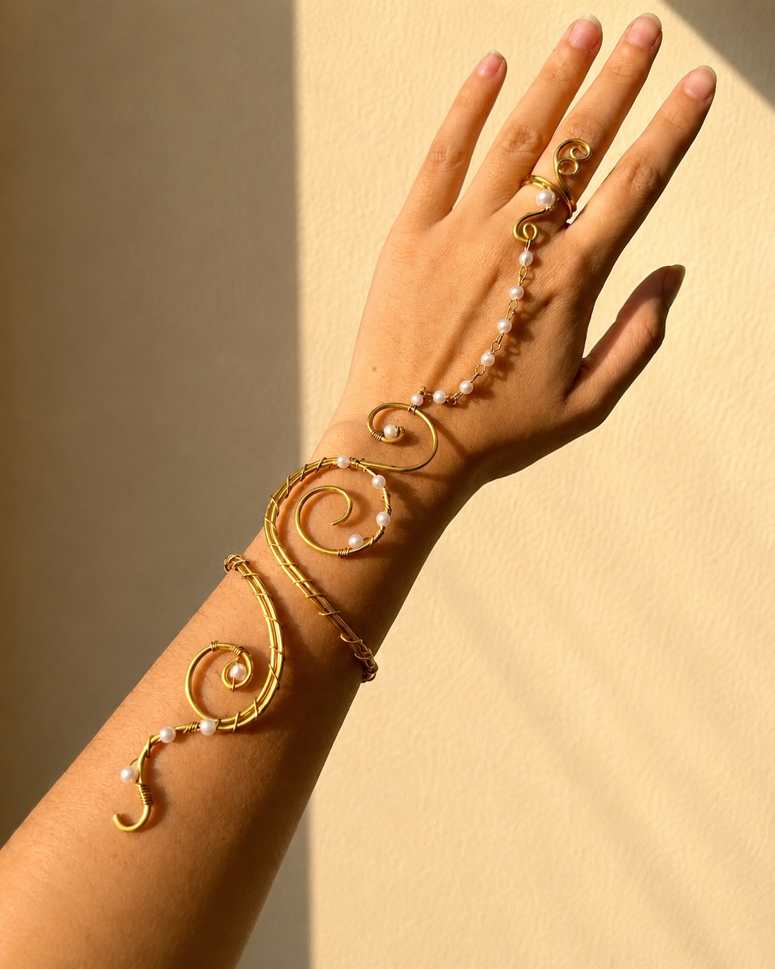 Arm Cuff Hand Chain Floral Arm Cuff Series